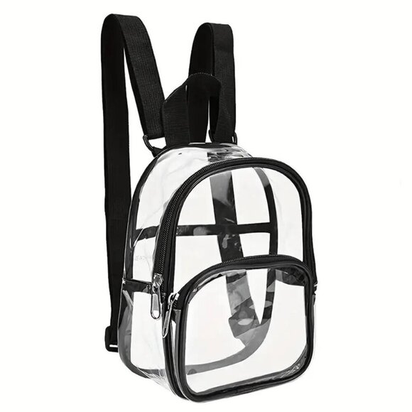 Travel Passions - Clear with Black Trim Waterproof Backpack - Picture 5 of 6